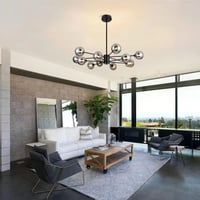 ثريات سقف مودرن لون اسود متوفر مقاسين قاعدة اللمبه...