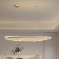 ثريا علاقي ليد شكل ريشه بثلاث اضاءات مقاس 120 سم