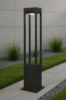 عمود إنارة حدائق خارجي بتصميم عصري – إضاءة LED اصف...