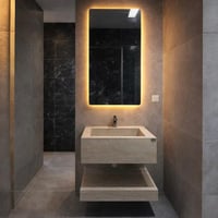 مغسلة حوض شلال معلّقة – مقاس 60 سم