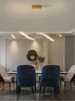 ثريات سقف علاقي ليد بثلاث اضاءات مودرن لون ذهبي 42...