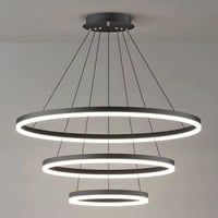 نجف علاقي ليد اسود ثلاث اضاءات بريموت تحكم ثلاث حل...