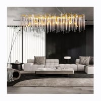 ثريات علاقي كريستال طويل بيضاوي مقاس القطر 120*50...