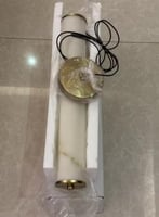 علاقي رخامي ذهبي مودرن – إضاءة ليد صفراء – 40 سم –...