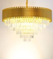 ثريا كرستال ذهبي مقاسين