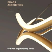 ثريات سقف مقاس 60 سم 3 اضاءات لون الابطار ذهبي