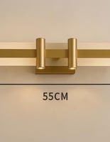 ابليك جداري ذهبي مودرن – تصميم مستطيل بثلاث إضاءات...