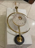 ابليك جداري مودرن ذهبي – 3 إضاءات كريستالية فاخرة...