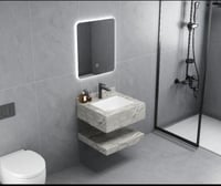 مغاسل رخام رصاصي قطعتين حوض وحوضين بعدة مقاسات