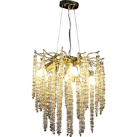 ثريات كرستال دائري شكل عقود الفل شفاف مع عسلي بتصم...