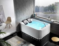 جاكوزى 180سم طول 135سم عرض 70سم ارتفاع يمين + بلوت...