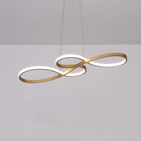 ثريات سقف لون ذهبي 3 اضاءات مقاس 120 سم