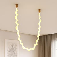 ثريا ليد لولبية مودرن - إضاءة ديكور فاخرة بتصميم ع...