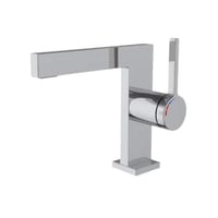 خلاط مغسلة مطبخ مودرن بتصميم مستطيل - لون كروم لام...