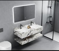 مغاسل رخام ابيض قطعتين حوض وحوضين بعدة مقاسات