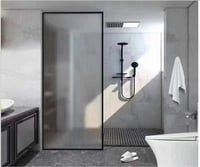 ساتر زجاج مخطط مع ذراع تثبيت متوفر مقاسات