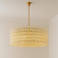 ثرية كريستال فاخرة مودرن بإطار ذهبي — متوفرة بعدة...