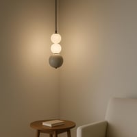 ثريا علاقي ليد مودرن شكل ثلاث كور بثلاث اضاءات 24...