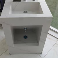 مغسله وضوء حوض ابيض معرق رمادي