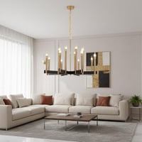 ثرياء كريستال فاخرة بتصميم كلاسيكي ذهبي – متوفرة ب...