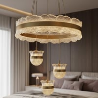 علاقي ليد ذهبي مودرن بتصميم عصري أنيق – مقاس 50 سم...