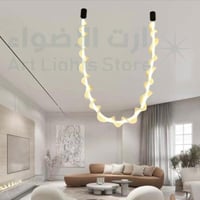 ثريا علاقي ليد اسود مودرن اضاءه اصفر متوفر بعده مق...
