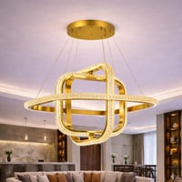 نجف ليد عصري ثلاثي الإنارة بريموت – لون ذهبي – مقا...