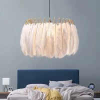 علاقي تصميم عصري من الريش مقاس 60 سم