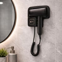 مجفف شعر جداري أسود