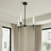 ثريا مودرن بثلاث لمبات – إنارة ليد صفراء – طول 1 م...