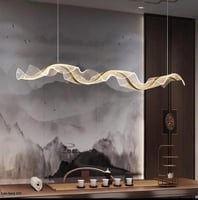 ثريا سقف مودرن شكل ورق شجره بثلاث اضاءات مقاس 120...