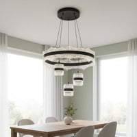 علاقي ليد اسود مودرن بتصميم عصري أنيق – مقاس 50 سم...