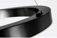 نجف علاقي ليد اسود ثلاث اضاءات حلقات متوفر بمقاسين