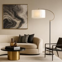 أباجورة أرضية فاخرة بتصميم بسيط ومناسب للديكور الح...