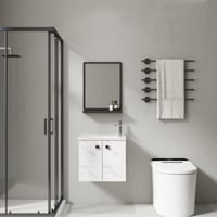 مغسله ديكور ابيض مرخم سطح سيراميك مقاس 50 سم