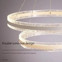 نجف علاقي حلقتين ليد ذهبي بثلاث اضاءات