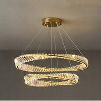 نجف علاقي حلق ليد ثلاث اضاءات بثلاث مقاسات