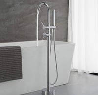 خلاط بانيو ارضي كروم