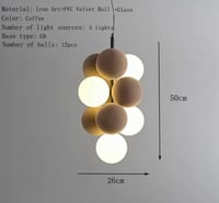 ثريات سقف بني بتصميم عصري