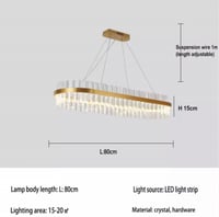 ثريا مودرن مستطيل قطر 35*80 تشتغل 3اضاءات