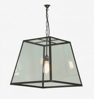 علاقي اسود مفرد بتصميم عصري مقاس القطر 35 سم قاعده...