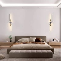 ابليك جداري ليد اصفر مودرن اسودمقاس 60 سم تعمل بال...