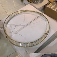 نجفة LED بتصميم عصري بقطر 80 سم بثلاثة ألوان إضاءة