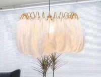 علاقي تصميم عصري من الريش مقاس 60 سم