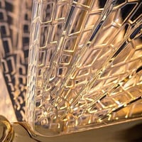 علاقي ليد شكل فراشه ذهبي ثلاث اضاءات بعده مقاسات