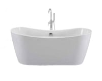 بانيو كلاسيكي ابيض اكريلك متحرك بمقاسين