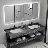 مغاسل اسود مرخم حوض وحوضين بعددة مقاسات