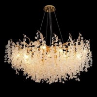 ثريات كرستال دائري ومستطيل تصميم جديد بعدة مقاسات