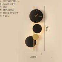 اضاءه جدار ابليك ساعه