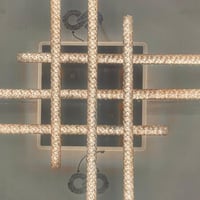 ثريا لطش مودرن ذهبي 3 اضاءات مقاس القطر 80 سم